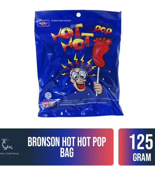 Confectionary Bronson Hot Hot Pop Bag 125gr 1 bronson_hot_hot_pop_bag_125gr