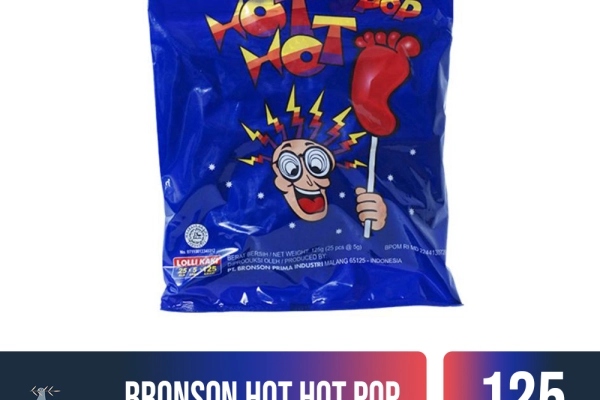 Confectionary Bronson Hot Hot Pop Bag 125gr 1 bronson_hot_hot_pop_bag_125gr