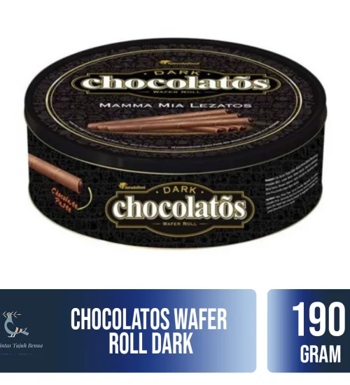 Food and Beverages Chocolatos Wafer Roll Dark 190gr 1 chocolatos_wafer_roll_dark_190gr