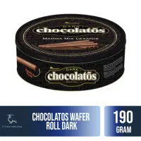 Chocolatos Wafer Roll Dark 190gr