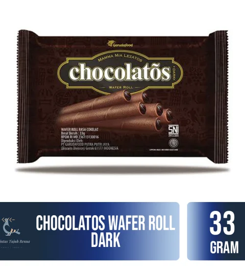 Food and Beverages Chocolatos Wafer Roll 33gr 1 chocolatos_wafer_roll_dark_33gr