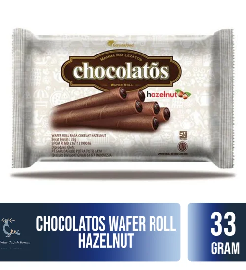 Food and Beverages Chocolatos Wafer Roll 33gr 2 chocolatos_wafer_roll_hazelnut_33gr