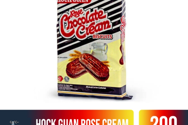 Food and Beverages Hock Guan Rose Cream Biscuits Chocolate 200gr 1 hock_guan_rose_cream_biscuits_chocolate_200gr