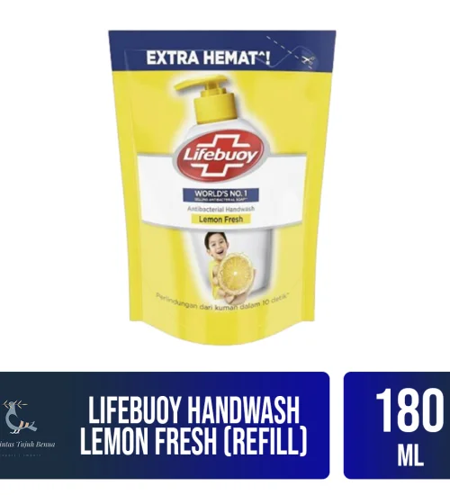 Toiletries Lifebuoy Handwash 180ml (Refill) 1 lifebuoy_handwash_lemon_fresh_refill_180ml