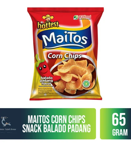 Food and Beverages Maitos Corn Chips Snack 65gr 1 maitos_corn_chips_snack_balado_padang_65gr