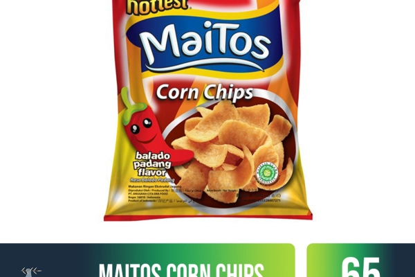 Food and Beverages Maitos Corn Chips Snack 65gr 1 maitos_corn_chips_snack_balado_padang_65gr