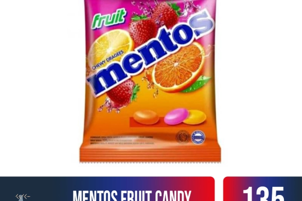 Confectionary Mentos Candy Small Pouch 135gr 2 mentos_fruit_candy_small_pouch_40pcks_135gr
