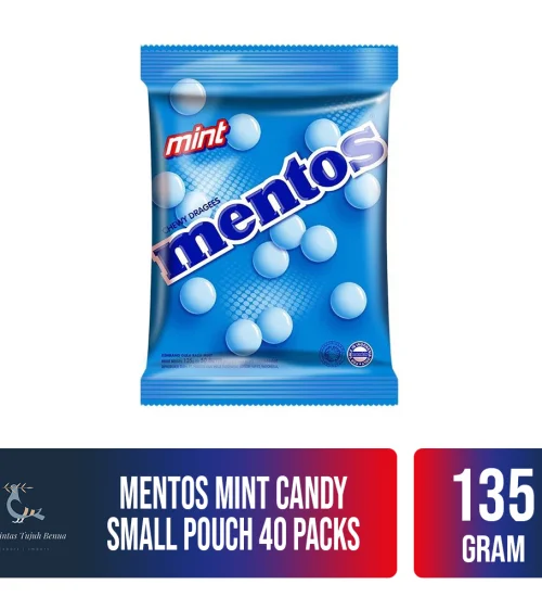 Confectionary Mentos Candy Small Pouch 135gr 1 mentos_mint_candy_small_pouch_40pcks_135gr