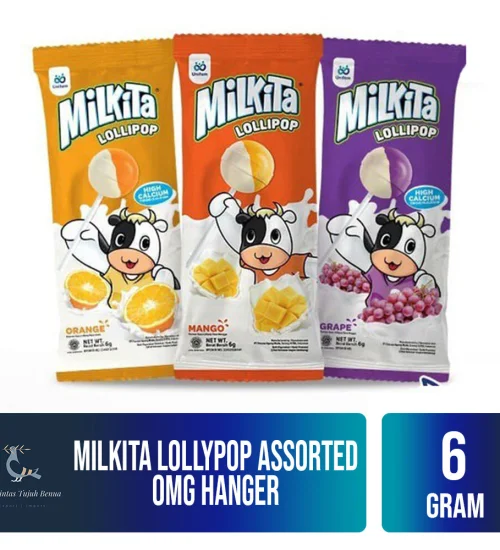 Confectionary Milkita Lollypop Assorted OMG Hanger 6gr 1 milkita_lollypop_assorted_omg_hanger_6gr