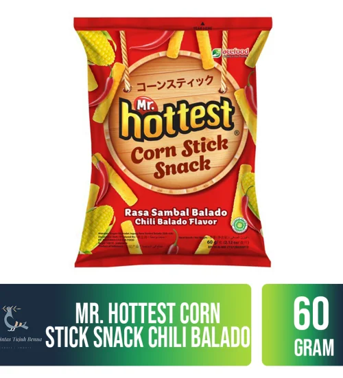 Food and Beverages Mr. Hottest Corn Stick Snack 60gr 2 mr_hottest_corn_stick_snack_chili_balado_60gr