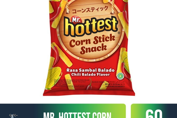 Food and Beverages Mr. Hottest Corn Stick Snack 60gr 2 mr_hottest_corn_stick_snack_chili_balado_60gr