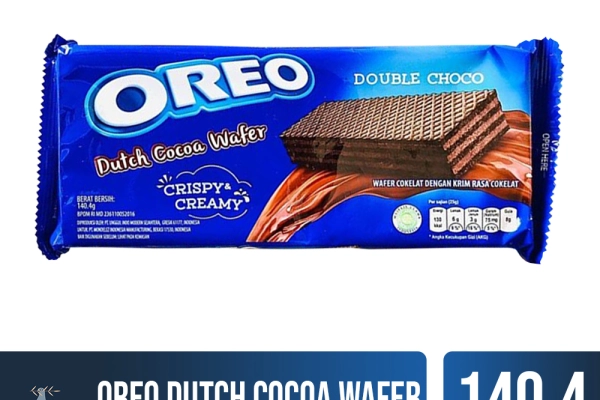 Food and Beverages Oreo Dutch Cocoa Wafer 140.4gr 1 oreo_dutch_cocoa_wafer_double_choco_140gr