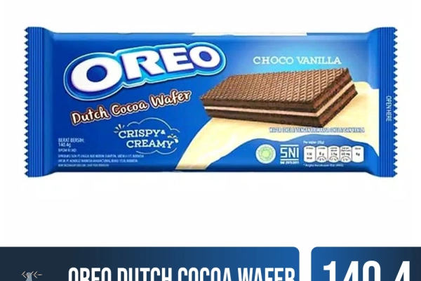 Food and Beverages Oreo Dutch Cocoa Wafer 140.4gr 2 oreo_dutch_cocoa_wafer_double_vanilla_140gr