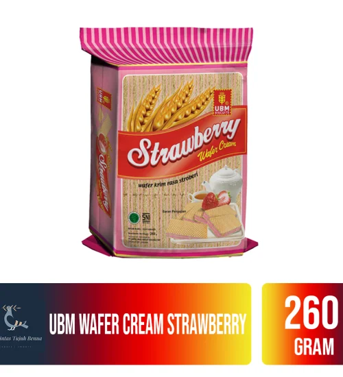 Food and Beverages UBM Wafer Cream 260gr 4 ubm_wafer_cream_strawberry_260gr