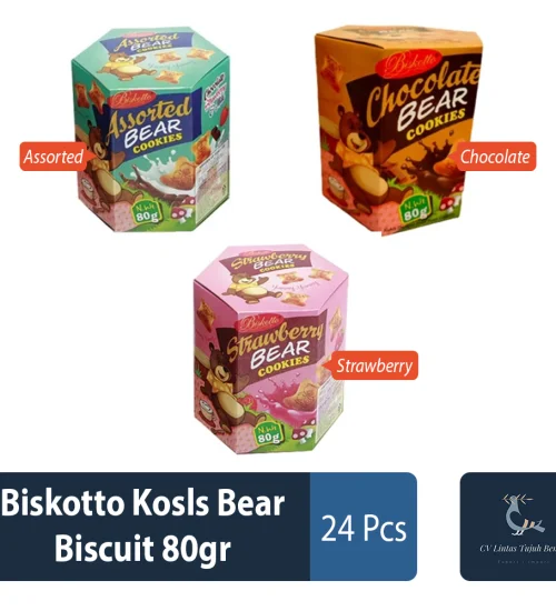 Food and Beverages Biskotto Kosls Bear Biscuits 80gr 1 ~item/2022/12/14/biskotto_kosls_bear_biscuit_80gr