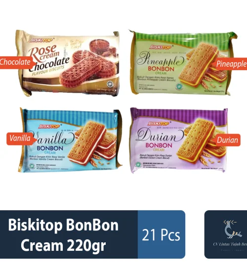 Food and Beverages Biskitop BonBon Cream 220gr 1 ~item/2022/3/18/biskitop_bonbon_cream_220gr