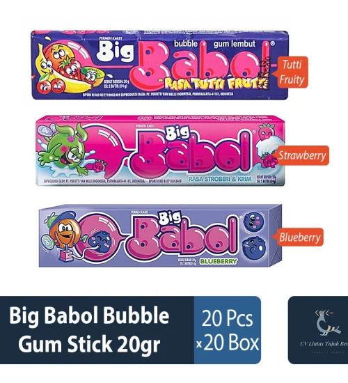 Confectionary Big Babol Bubble Gum Stick 20gr 1 ~item/2022/4/21/big_babol_bubble_gum_stick_20gr