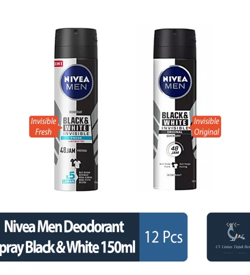 Toiletries Nivea Men Deodorant Spray Black & White 150ml 1 ~item/2022/4/23/nivea_men_deodorant_spray_black_white_150ml