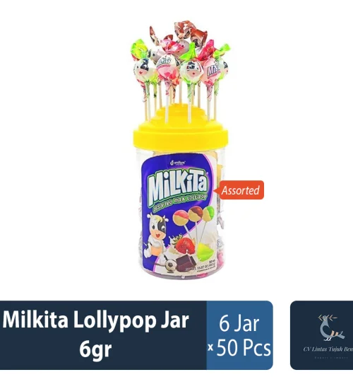 Confectionary Milkita Lollypop Jar 6gr 1 ~item/2022/4/26/milkita_lollypop_jar_6gr_2
