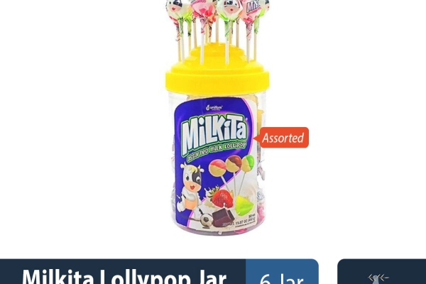 Confectionary Milkita Lollypop Jar 6gr 1 ~item/2022/4/26/milkita_lollypop_jar_6gr_2