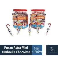 Pusan Astra Mini Umbrella Chocolate