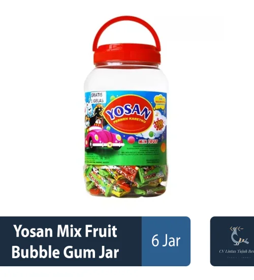 Confectionary Yosan Mix Fruit Bubble Gum Jar 1 ~item/2022/4/29/yosan_mix_fruit_bubble_gum_jar