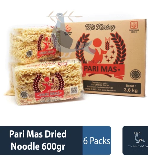 Instant Food & Seasoning Pari Mas Dried Noodle 600gr 1 ~item/2022/8/1/pari_mas_dried_noodle_600gr