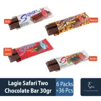 Lagie Safari Two Chocolate Bar 30gr