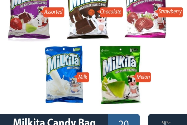 Confectionary Milkita Milk Candy 120gr 1 ~item/2022/9/17/milkita_candy_bag_premium_120gr