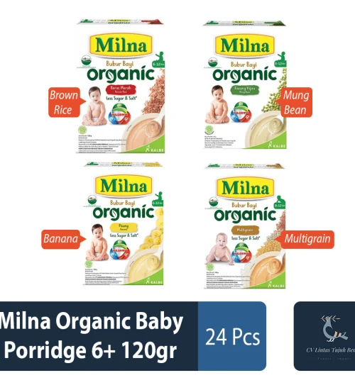 Food and Beverages Milna Organic Baby Porridge 6+ 120gr 1 ~item/2023/7/31/milna_organic_baby_porridge_6_120gr